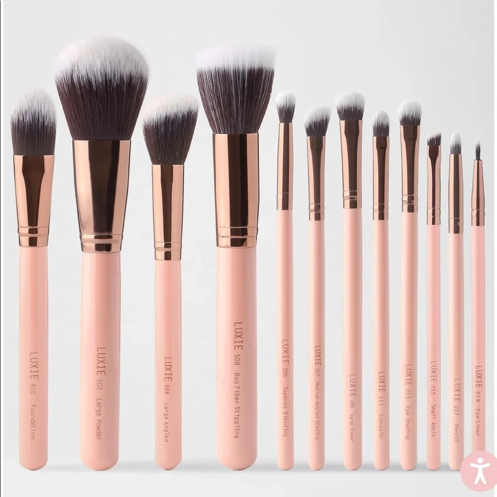 ✨ LUXIE SIGNATURE ROSE GOLD 12-PC BRUSH SET NEW